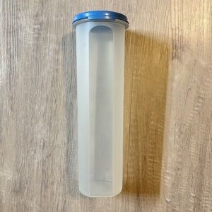 Tupperware Modular Mates Spaghetti Storage Container 1661 Blue Lid 2 Piece Set